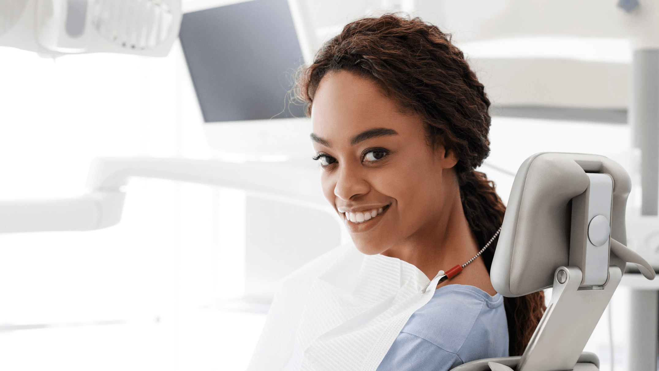 woman at dentist